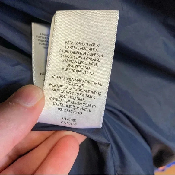 NWOT Polo by Ralph Lauren tartan down long jacket with hood - Picture 7 of 16